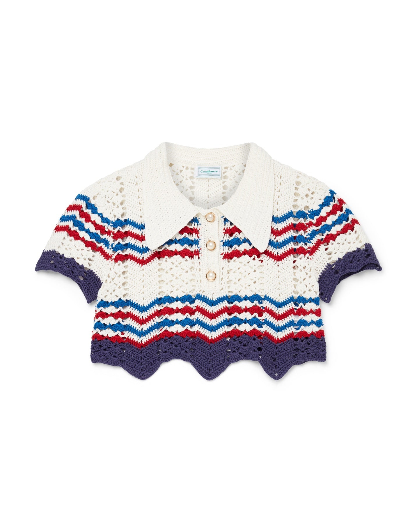 Crochet Chevron Polo - 1