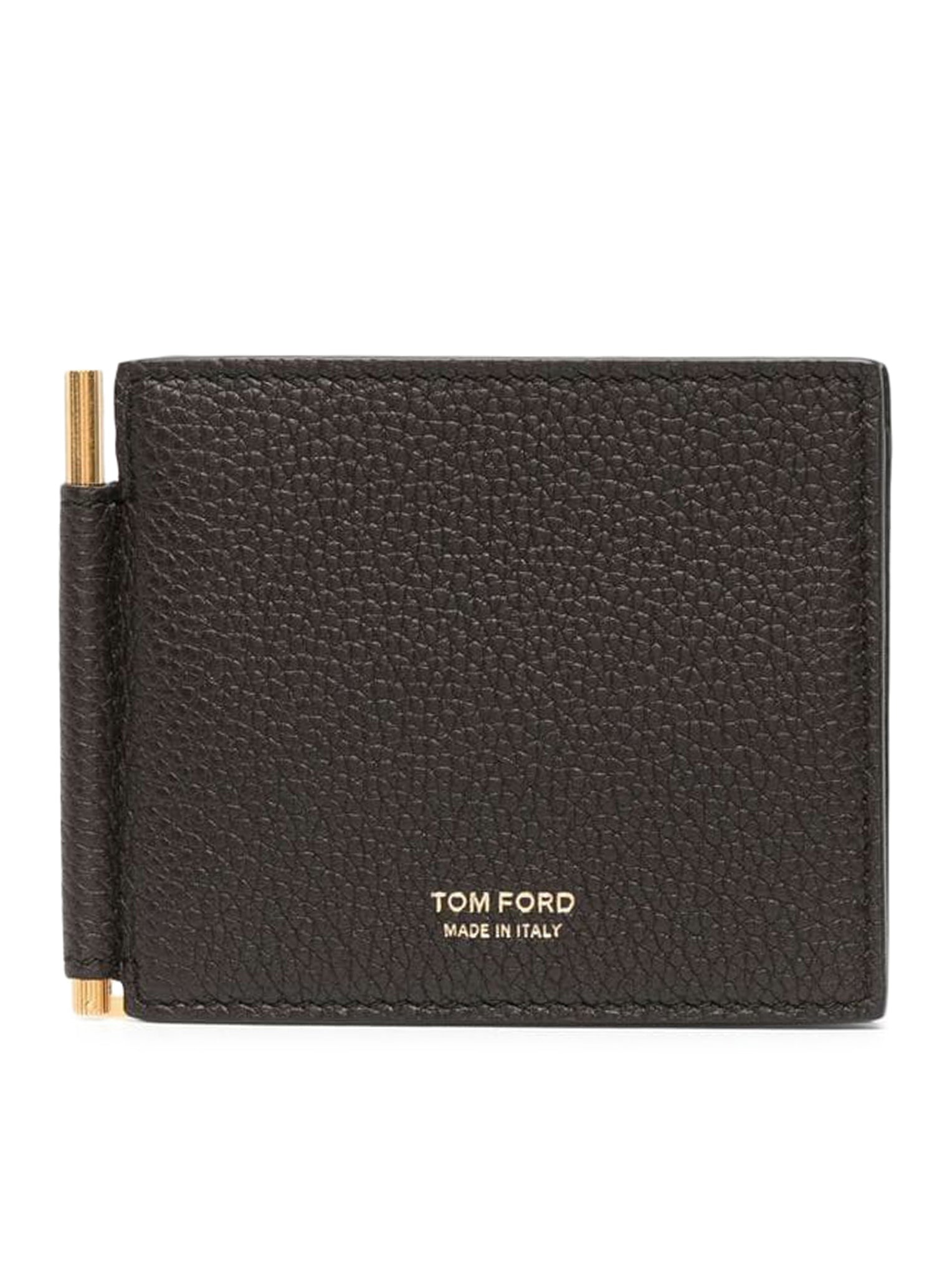 SOFT GRAIN LEATHER MONEY CLIP WALLET - 1