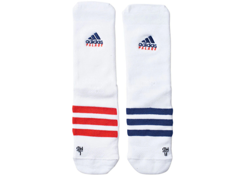 Palace adidas On Court Socks White/Red/Dark Blue 1