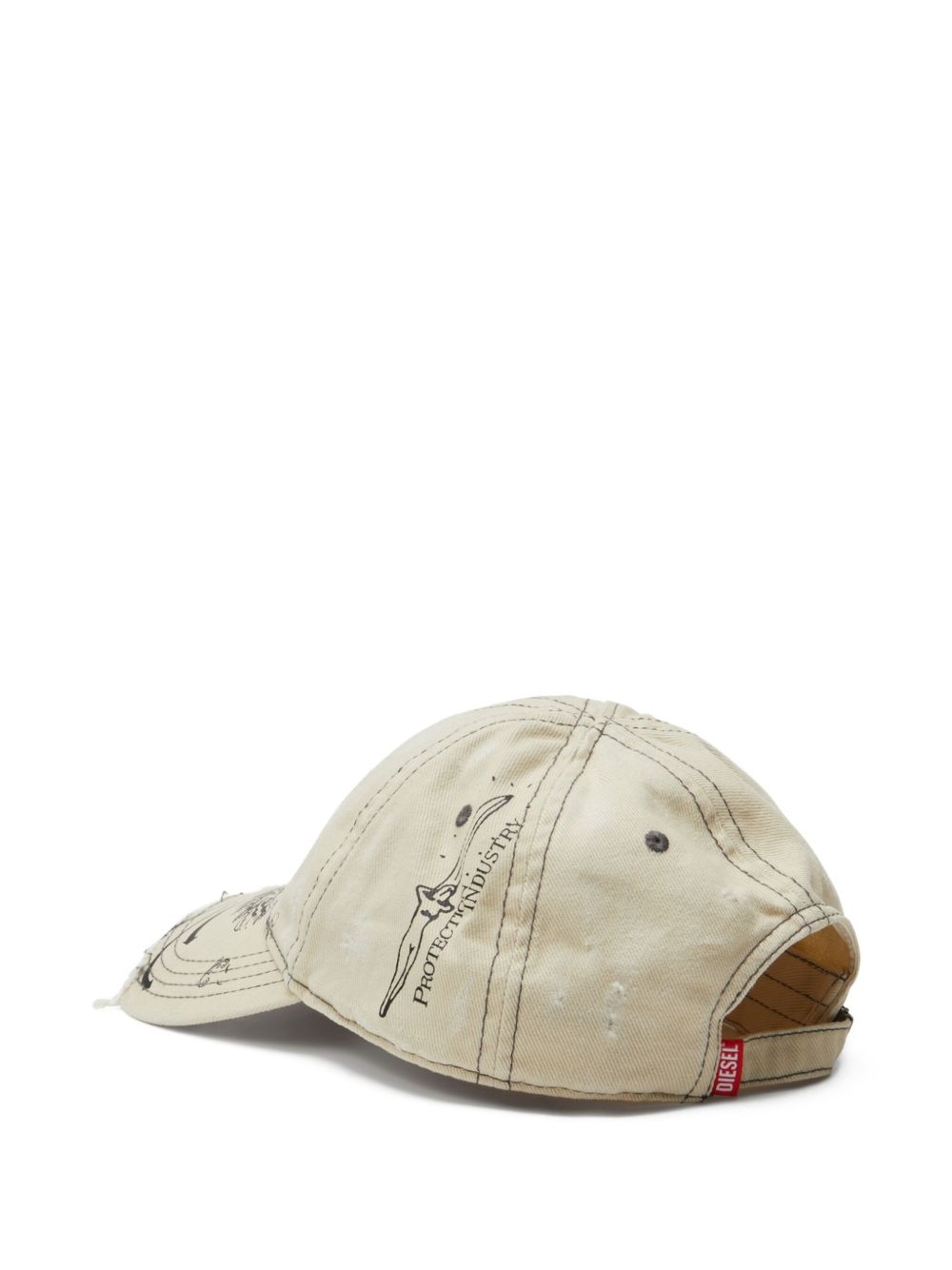 distressed baseball cap - 2