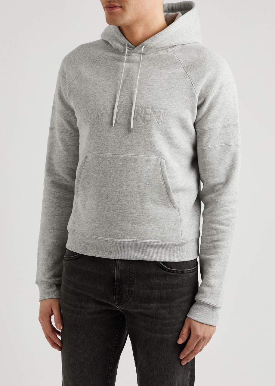 Logo hooded cotton-blend sweatshirt - 2