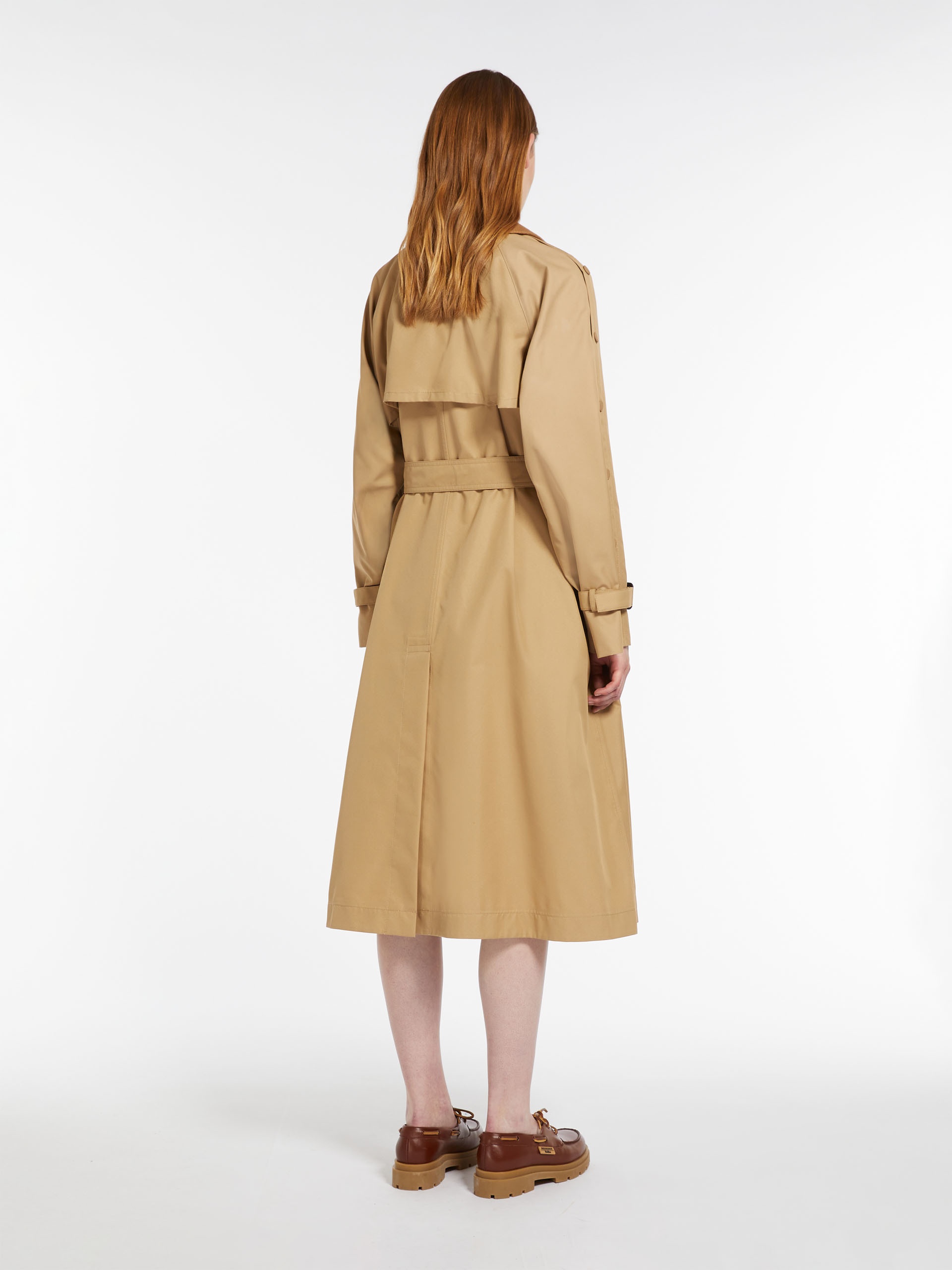 DAPHNE Belted water-repellent cotton trench coat - 4