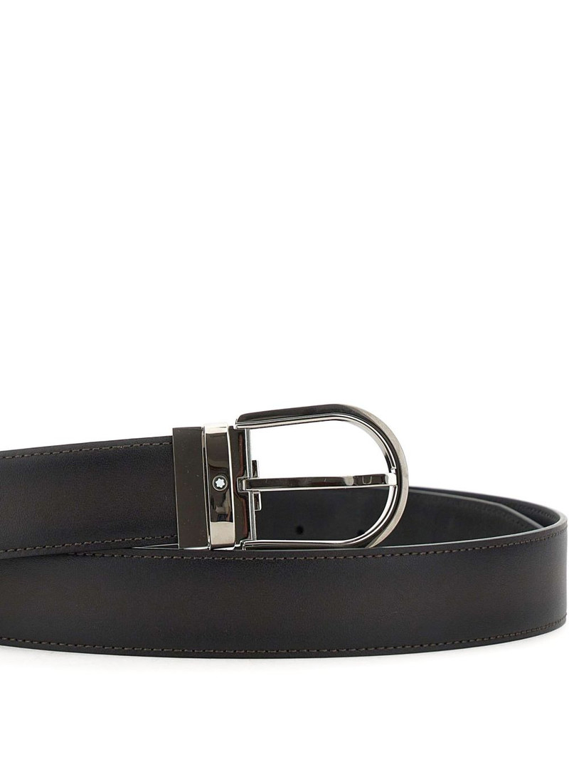 Montblanc Horseshoe leather belt outlook
