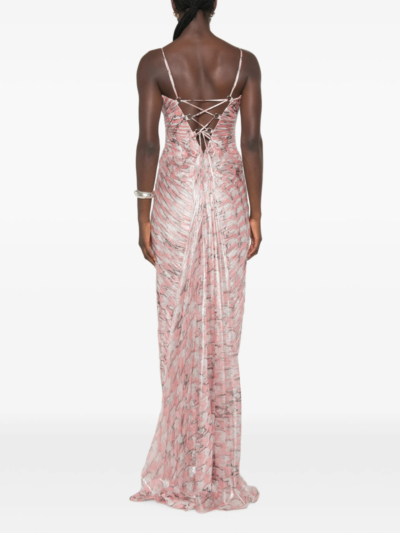 Maria Lucia Hohan Plissé-effect Cutout Maxi Dress 4