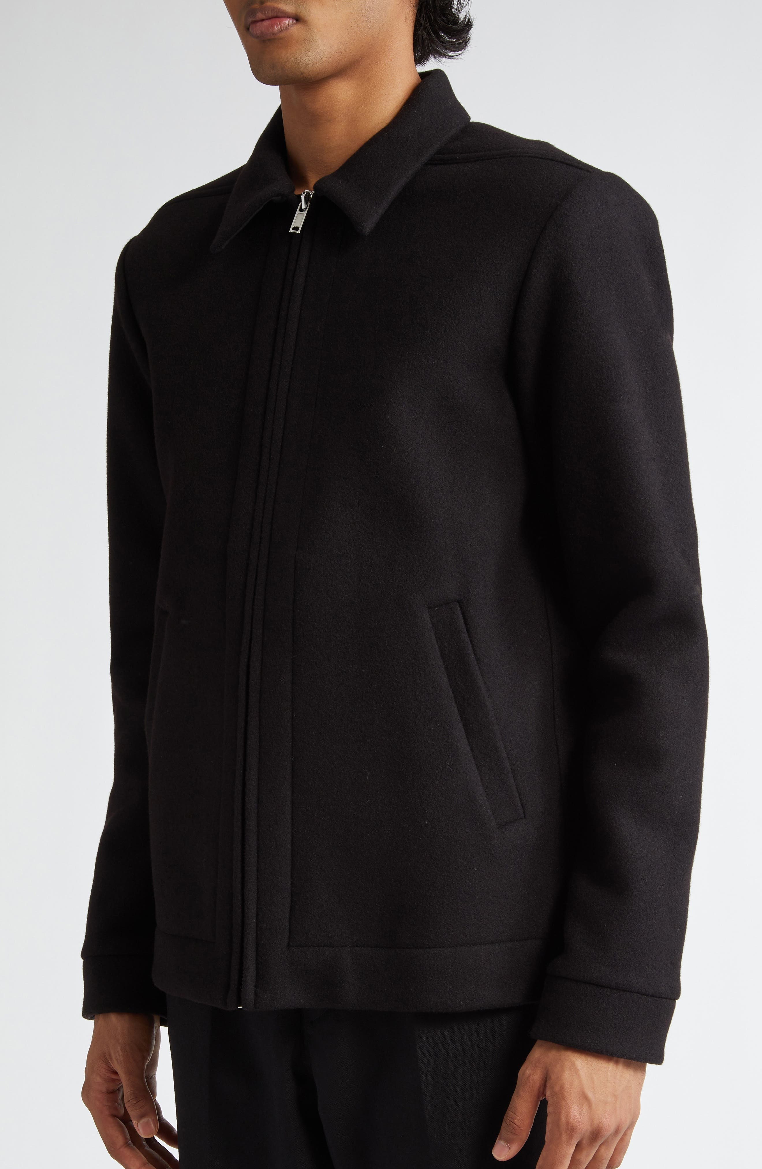Rick Owens Brad Wool Jacket in Black at Nordstrom - 5