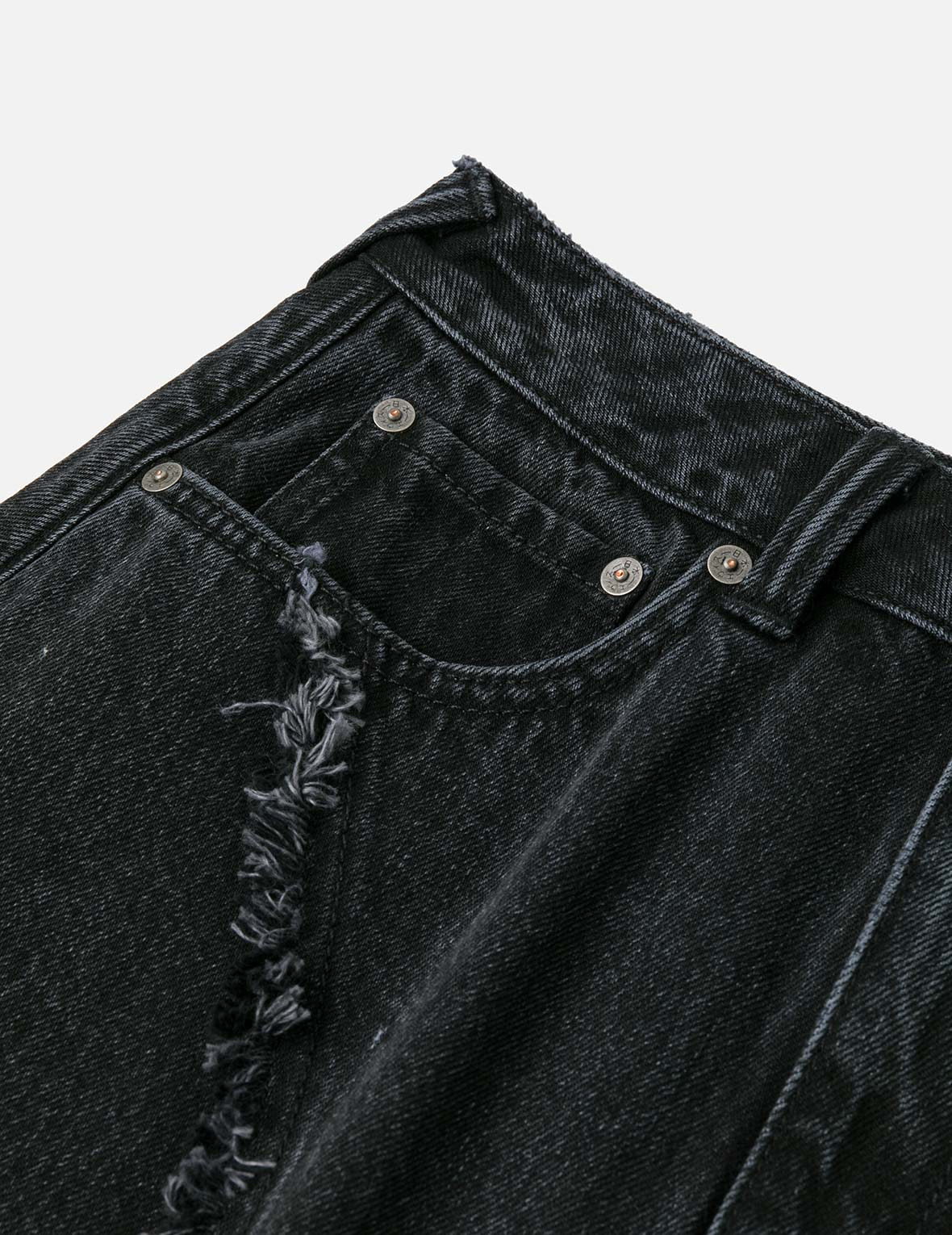 Seagull Embroidery Distressed Fashion Fit Denim Skirt - 11