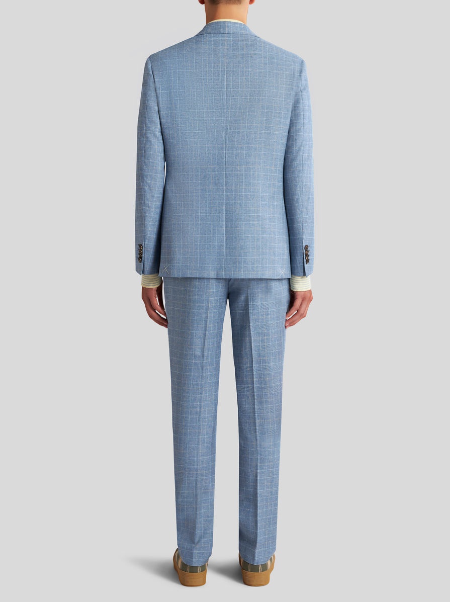 CHECK WOOL JACQUARD SUIT - 4