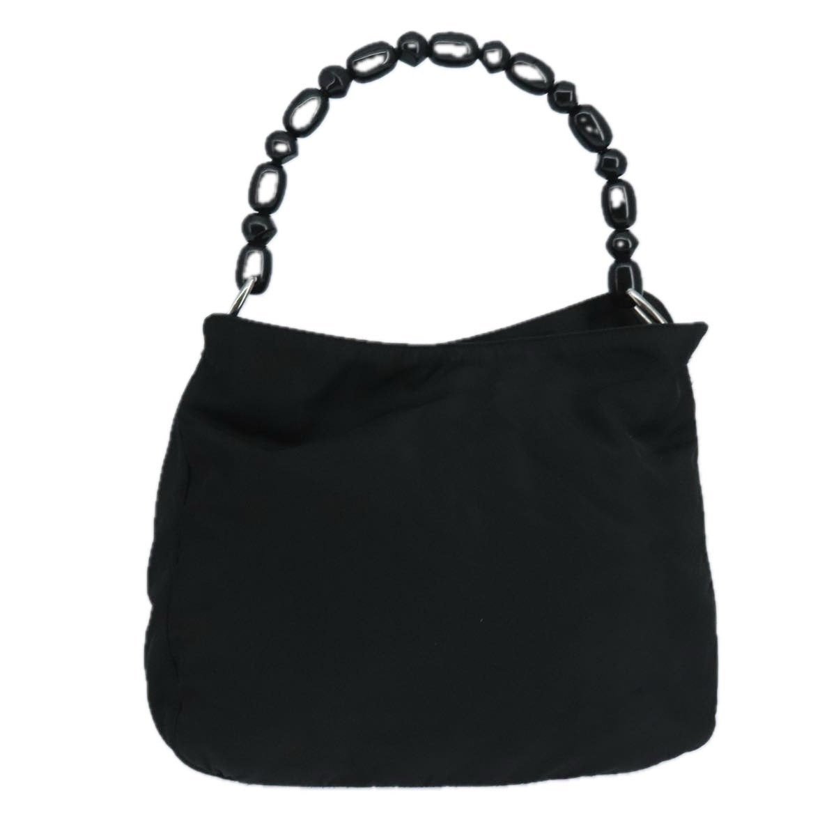 DIOR Maris Pearl Hand Bag Leather Black Silver - 2