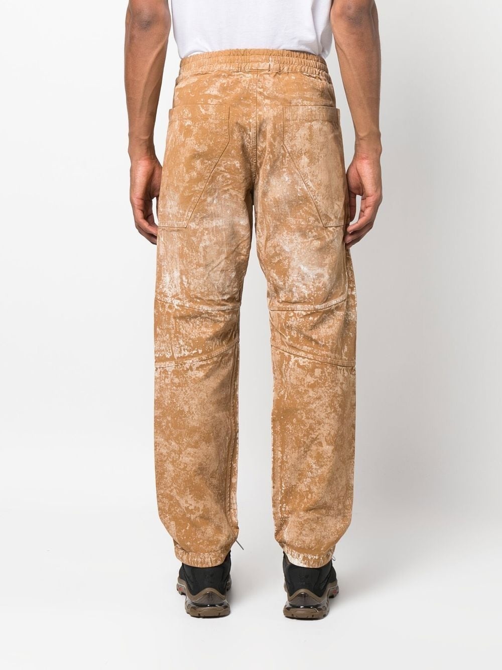 Oss bleached-effect ripstop trousers - 4