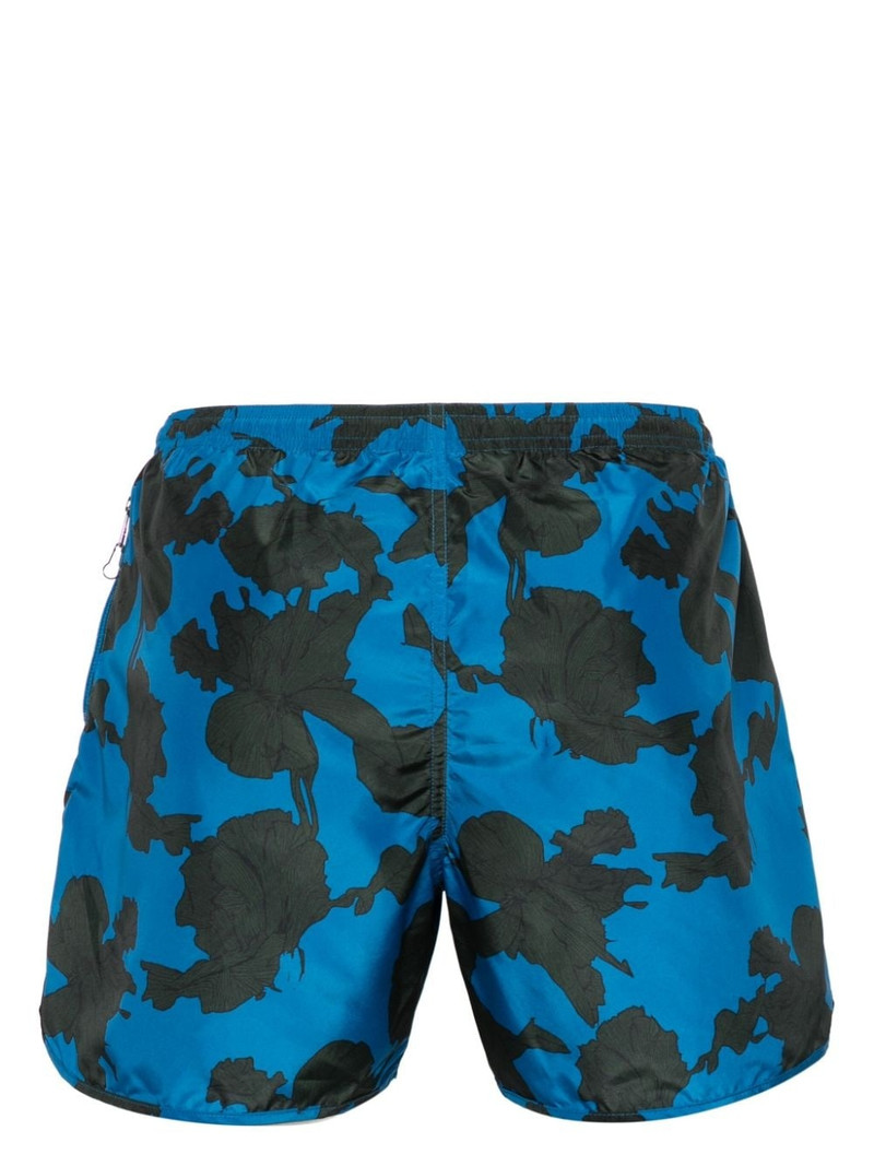 Neil Barrett floral-print drawstring swim shorts outlook