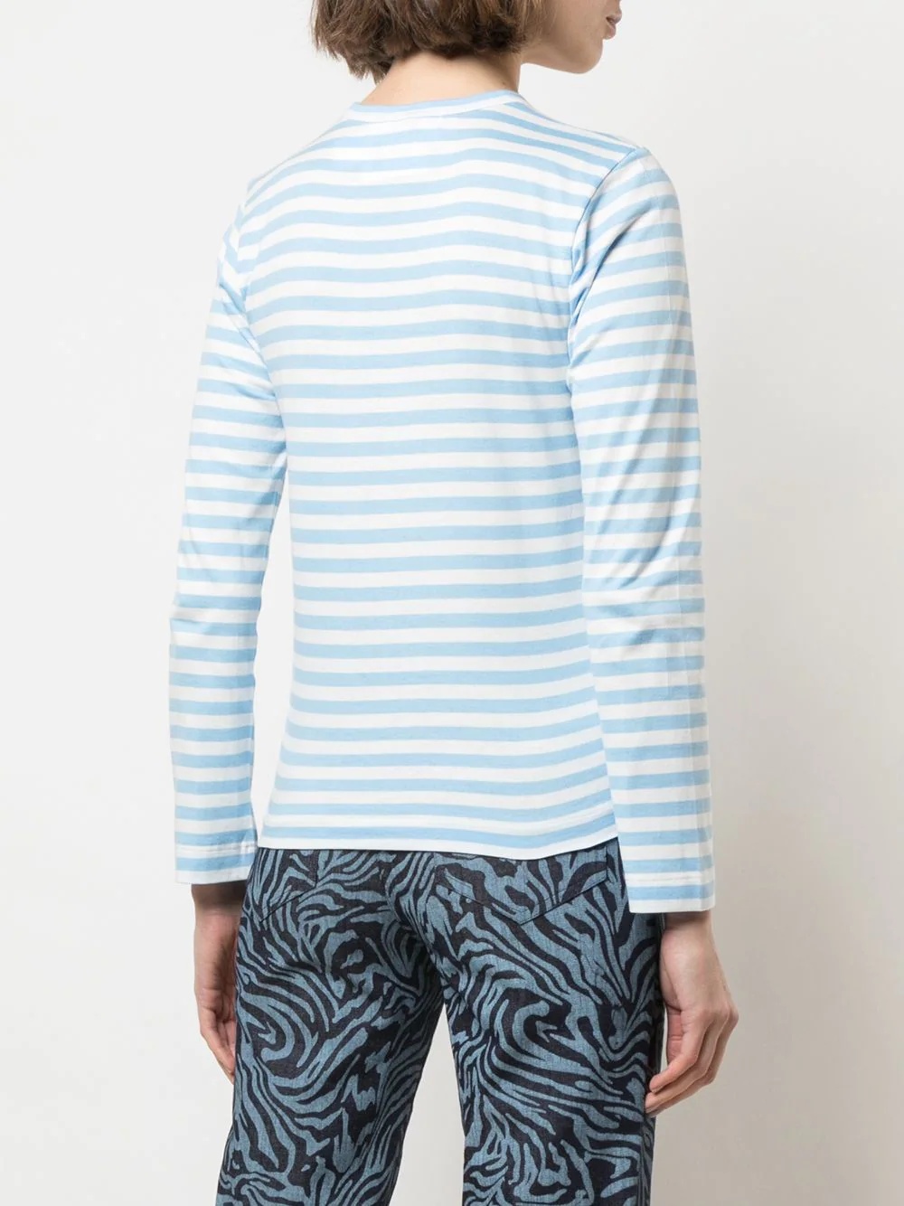 striped long sleeve top - 4
