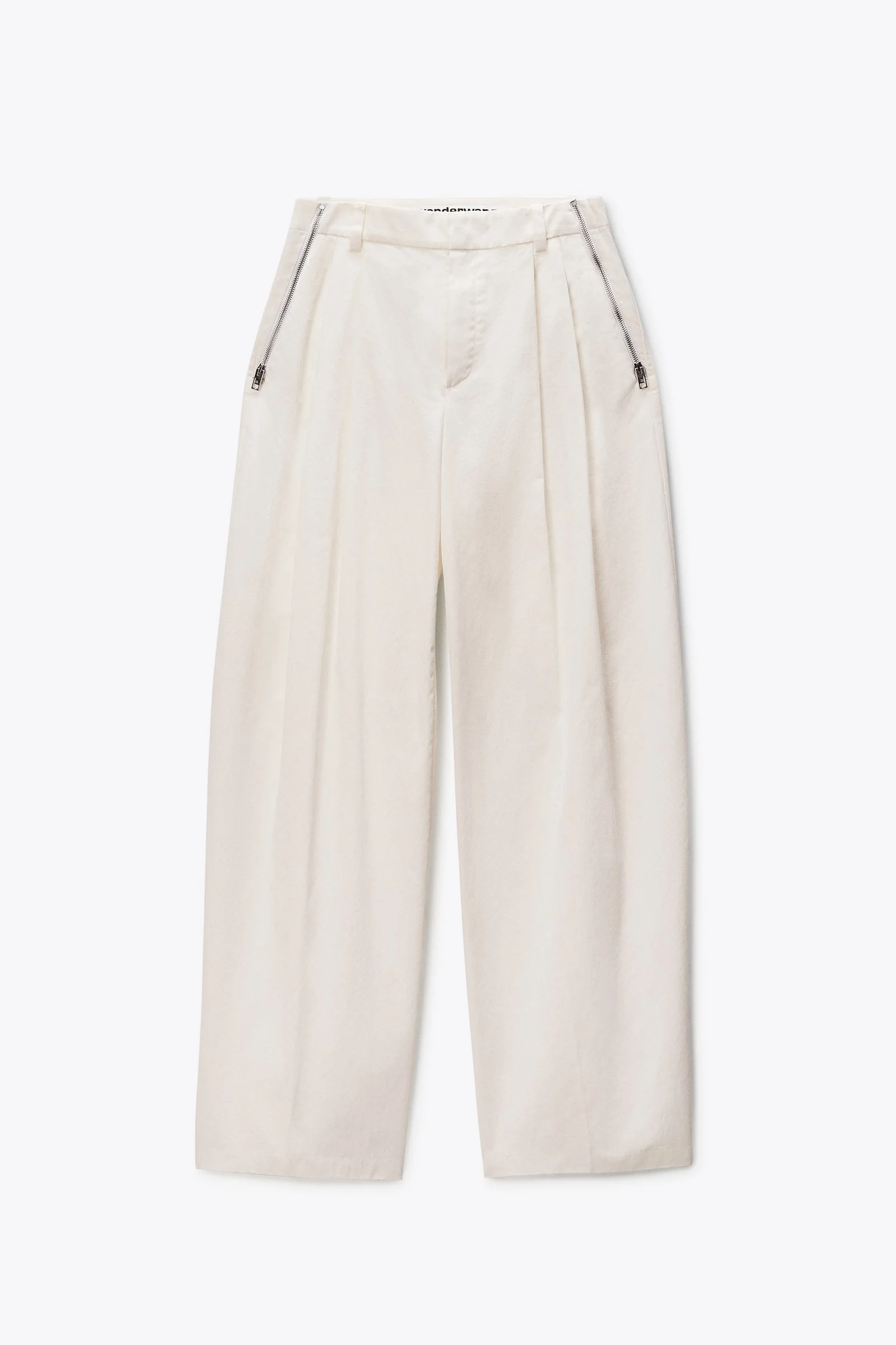side zip mid-rise tailored pant - 1