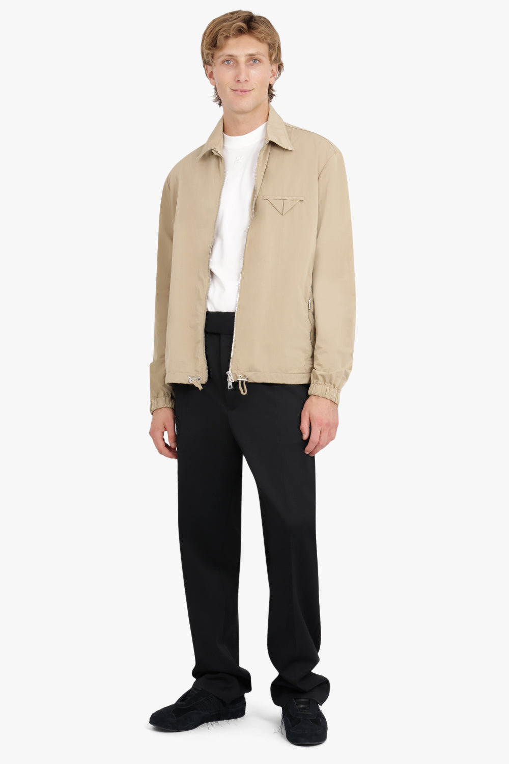 TECH NYLON BLOUSON TRIANGLE JACKET | SESAME - 2