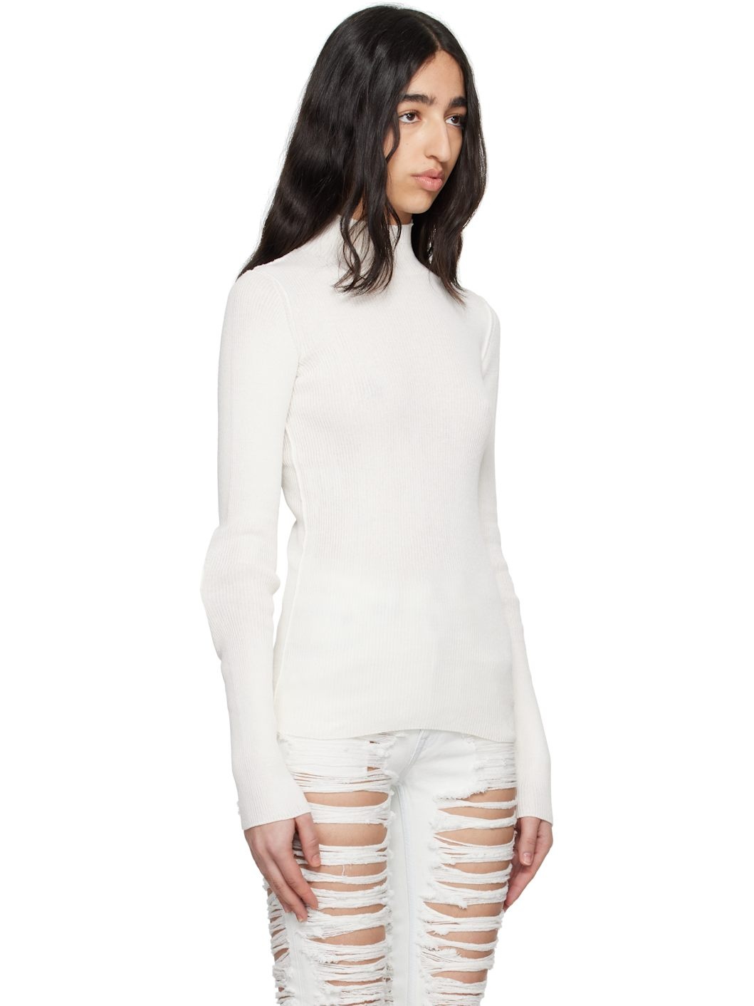 Off-White Elbow Patch Turtleneck - 2