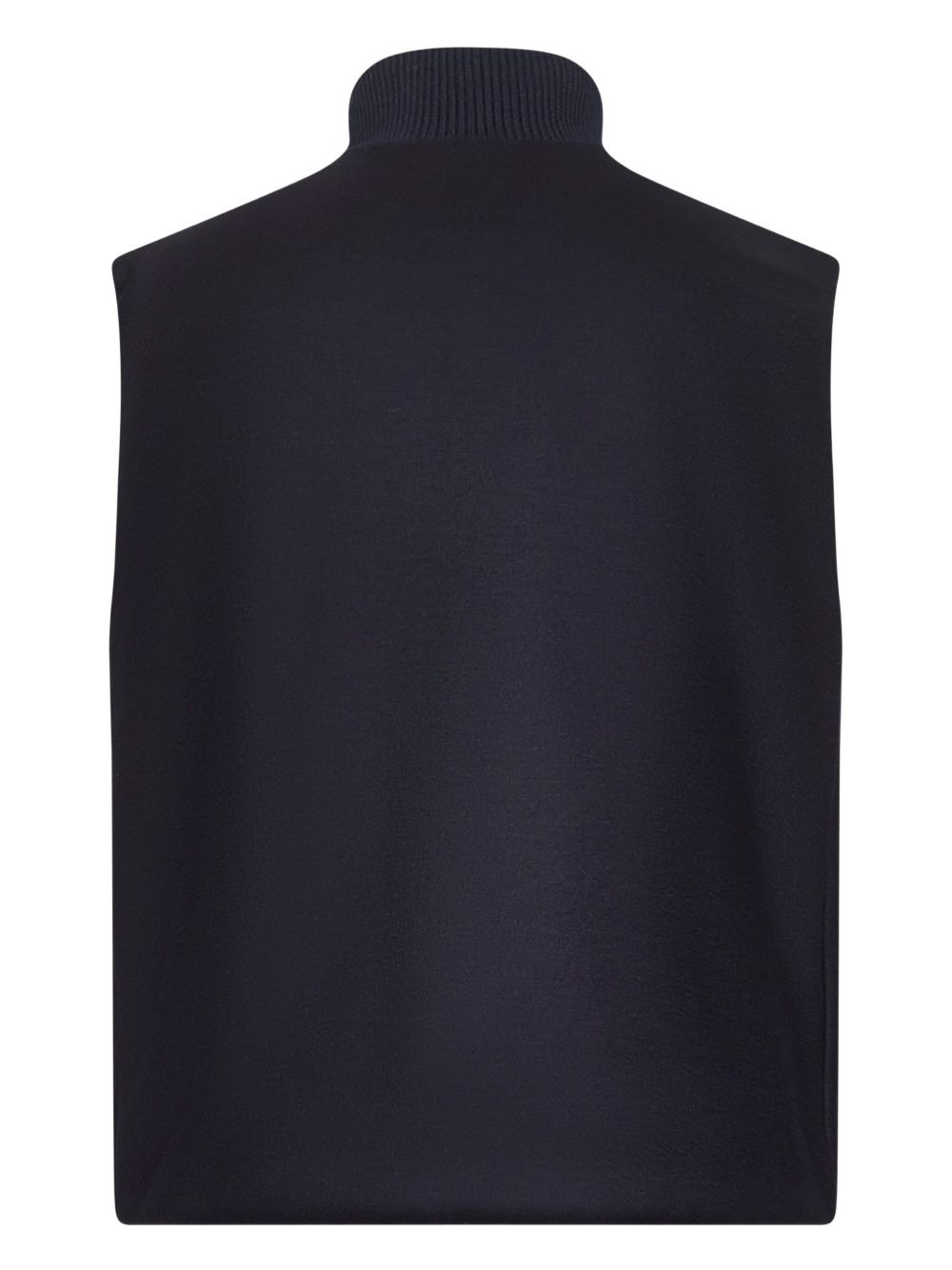 high-neck zip-front waistcoat - 2