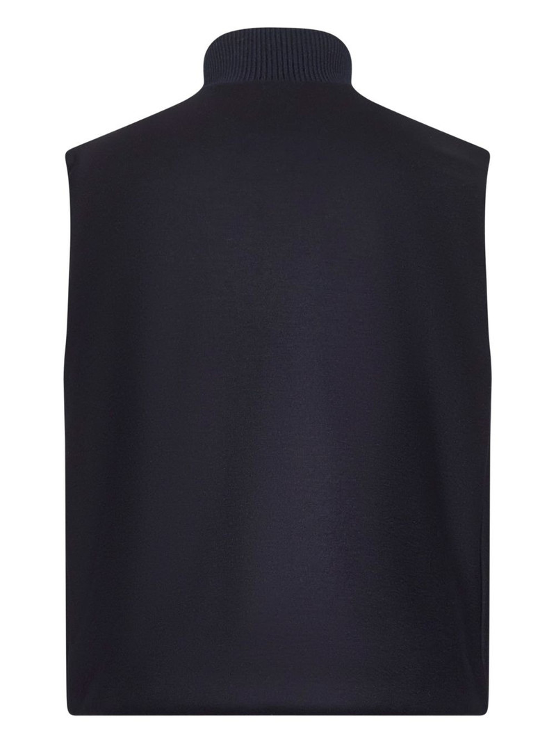 Jil Sander high-neck zip-front waistcoat outlook