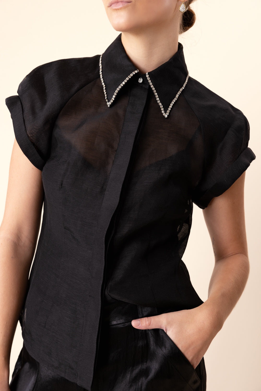 Eden Blouse - Black - 3