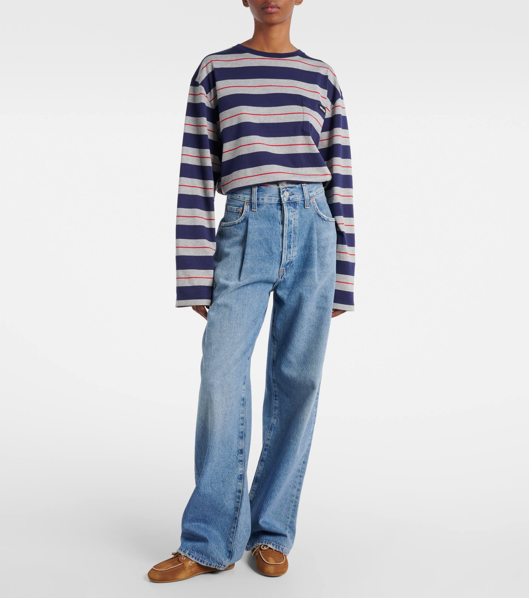 Franka mid-rise wide-leg jeans - 7