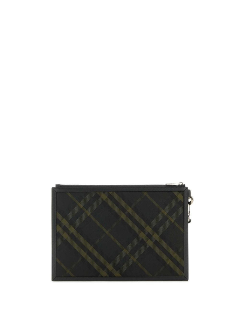Burberry check-pattern wallet outlook