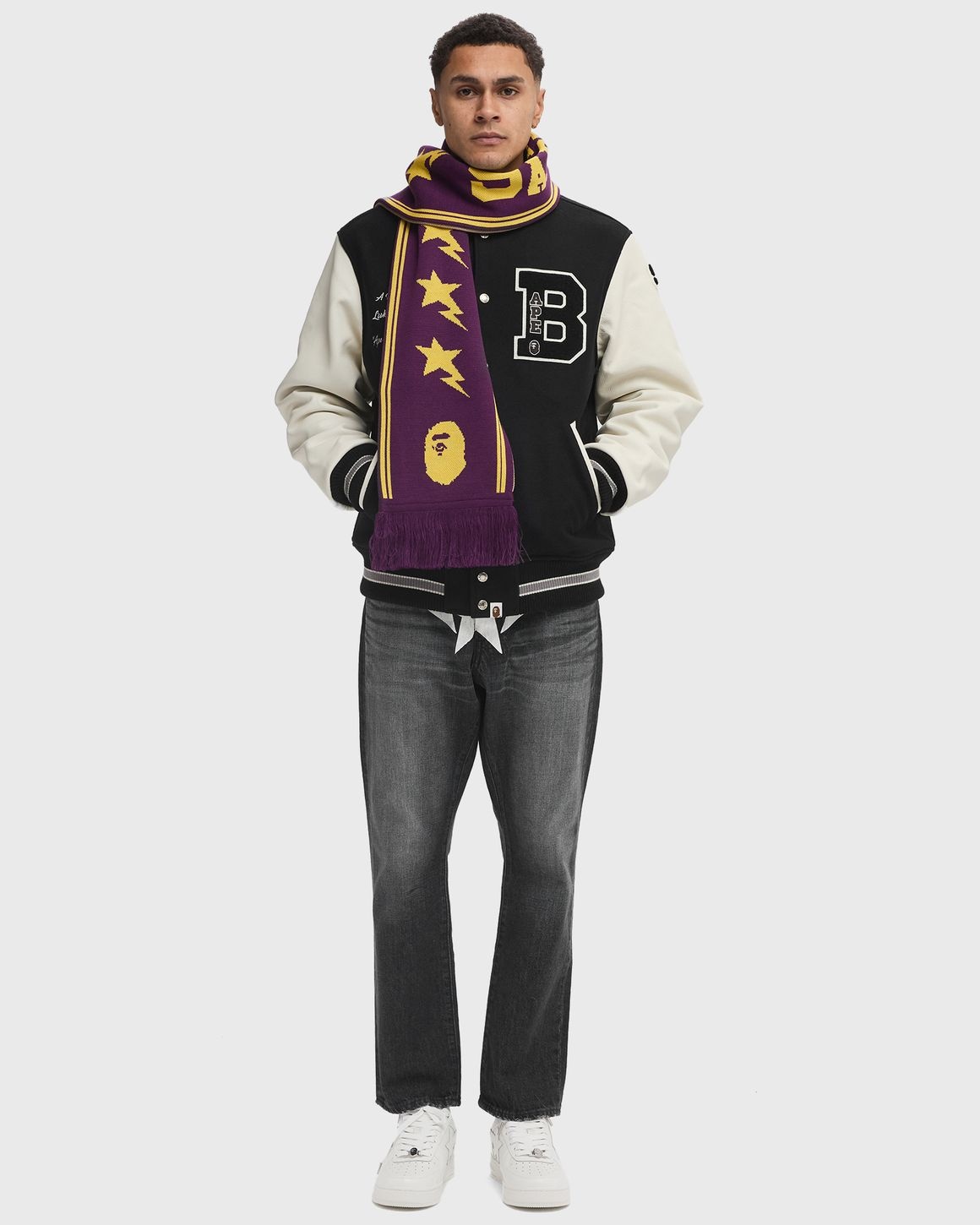 EMBROIDERY VARSITY JACKET - 3