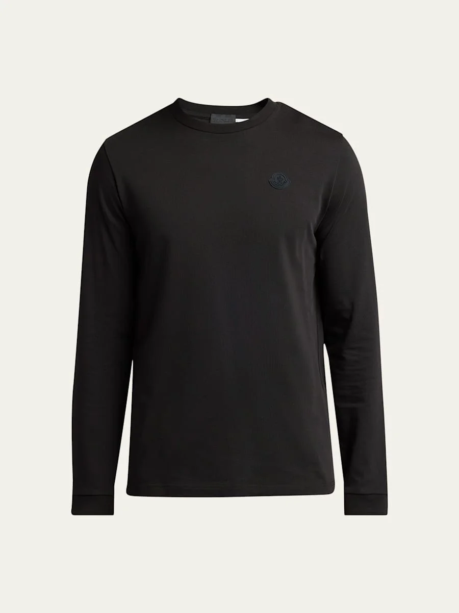 Men's Cotton Graffiti Logo Long-Sleeve T-Shirt - 1