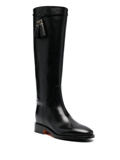 Santoni knee-length 35mm boots outlook