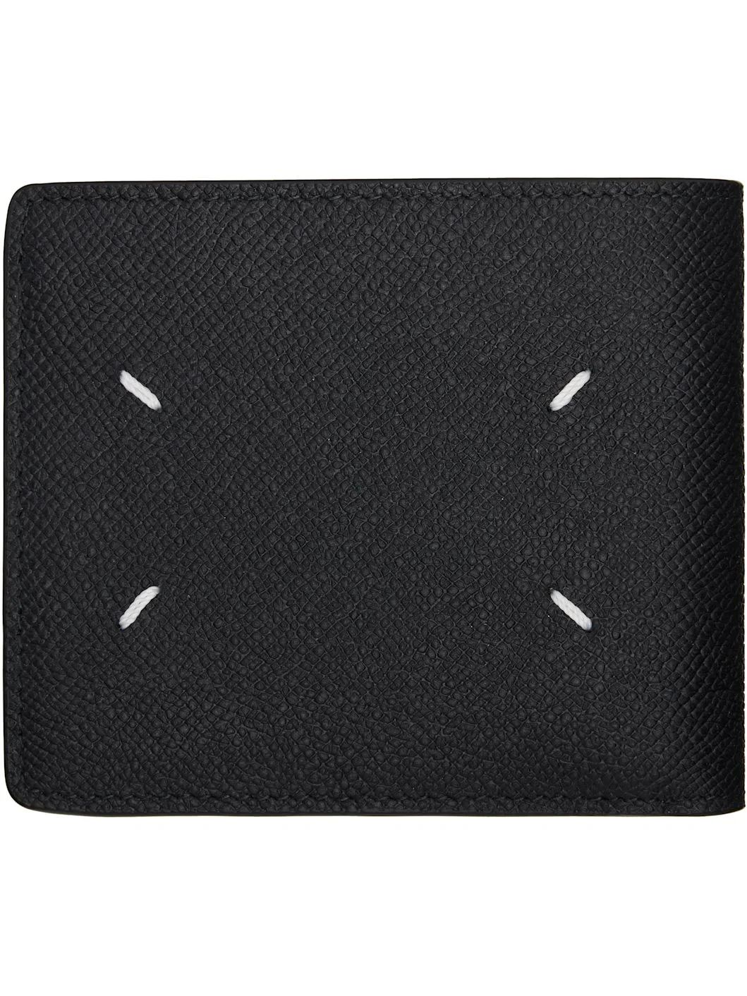 Black Four Stitches Wallet - 1