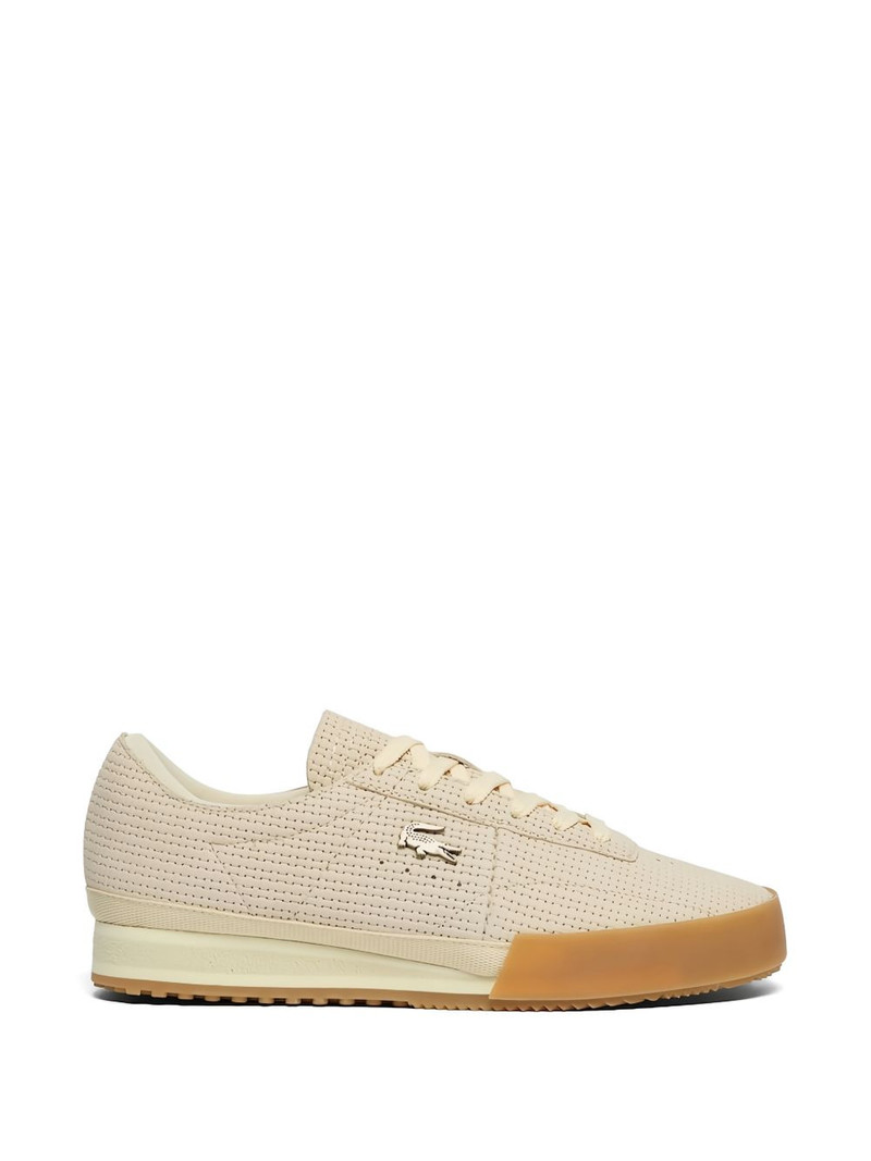 Aura perforated-leather sneakers 1