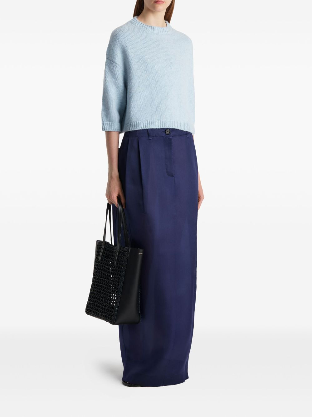 Sabina crew-neck cropped sweater - 2