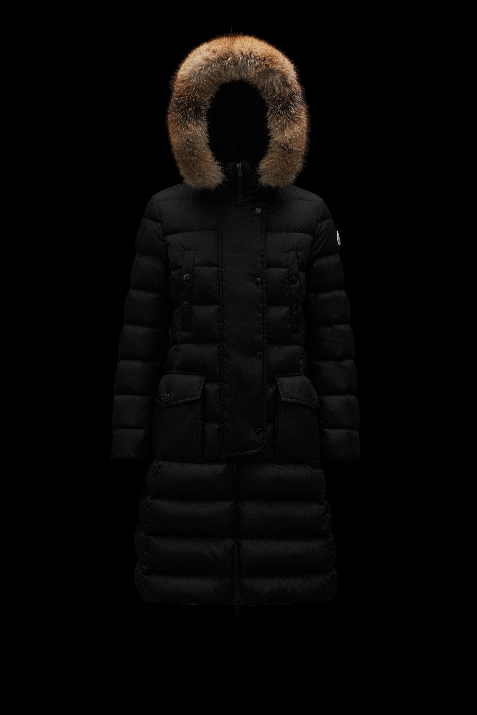 Moncler Khloe Long Down Jacket | REVERSIBLE