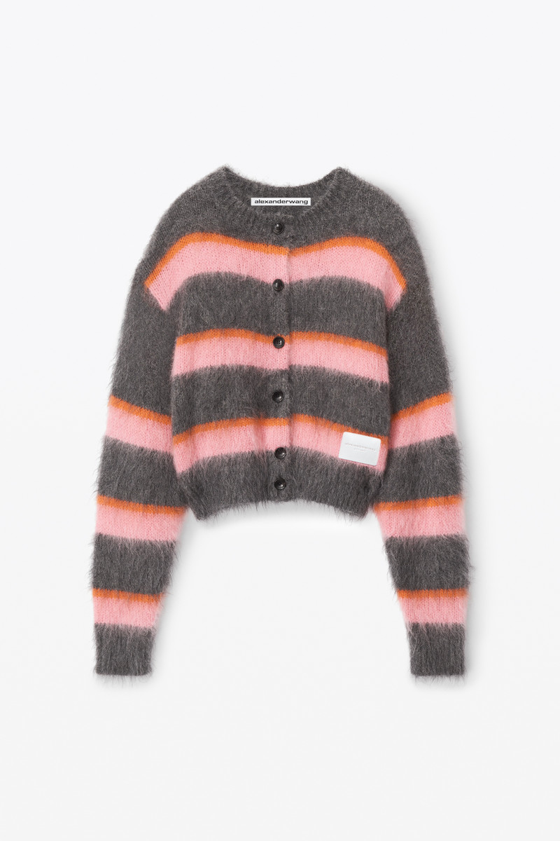 oversized cardigan in brushed mohair 1