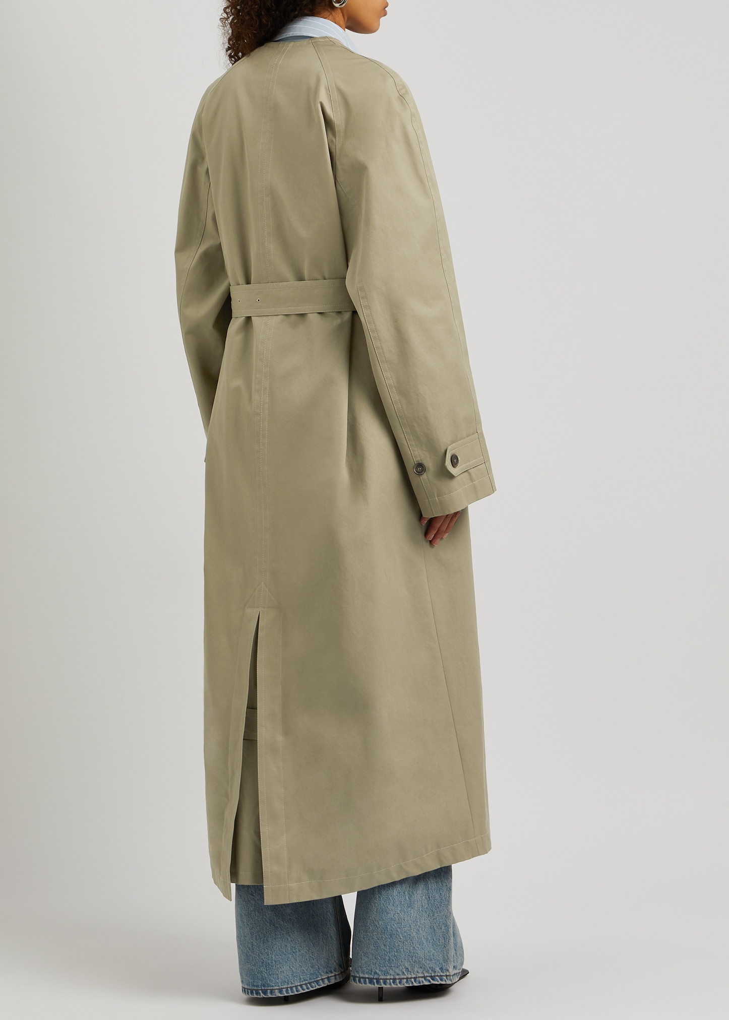 BALENCIAGA Cotton-twill trench coat | harveynichols | REVERSIBLE