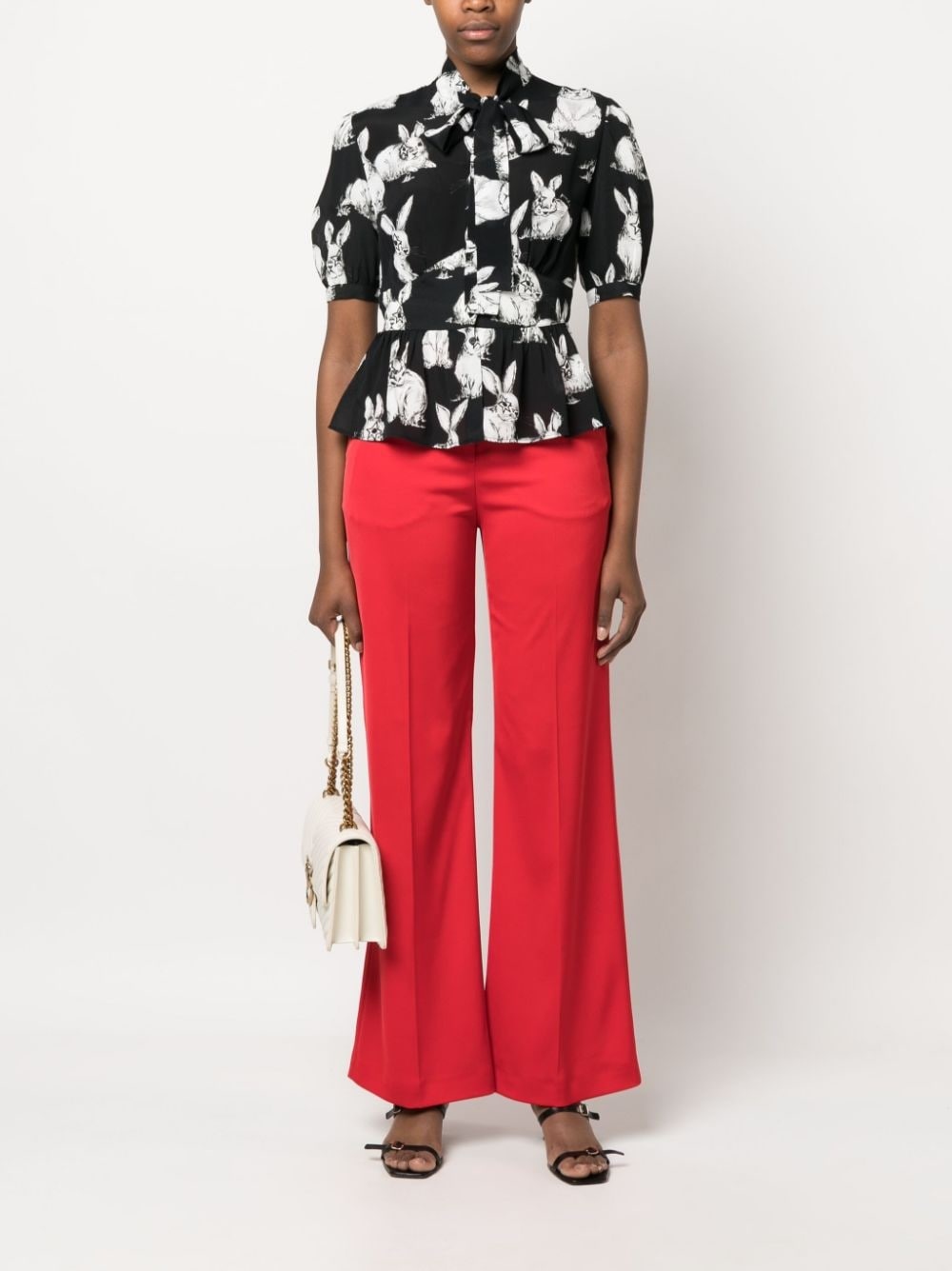 flared tailored trousers - 2