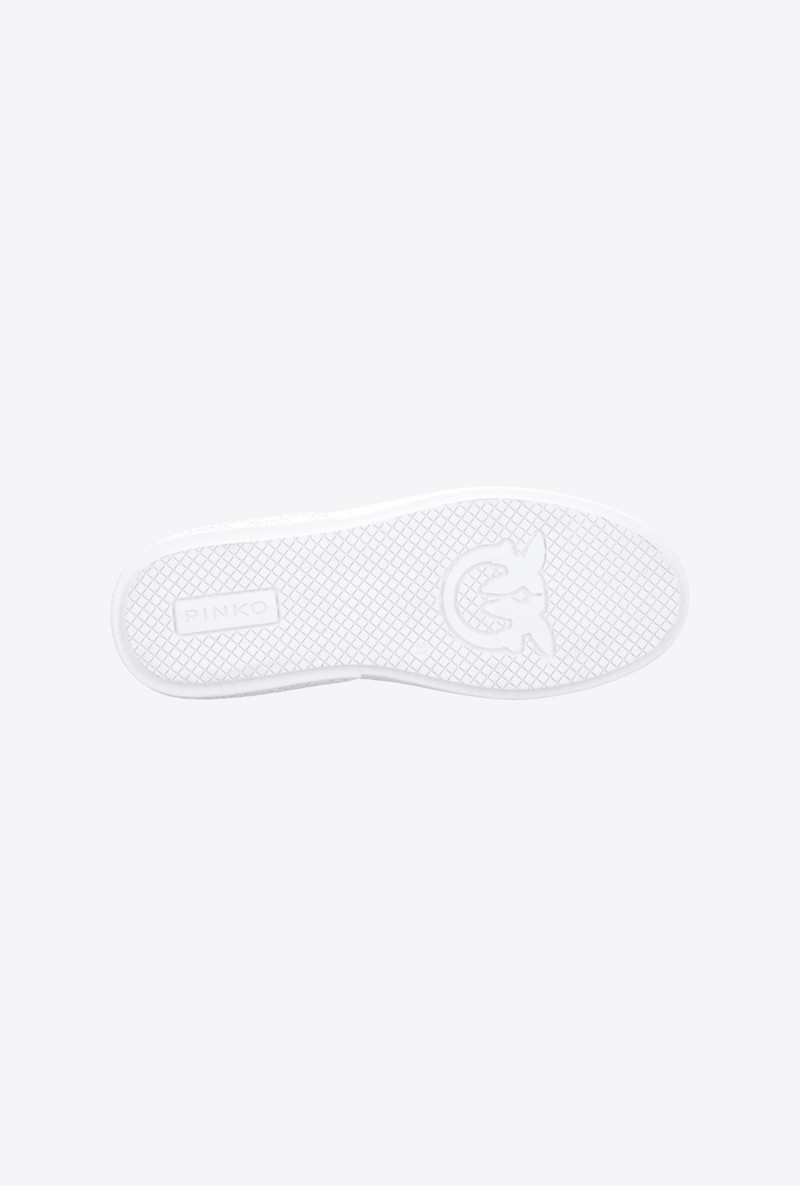 LEATHER SNEAKERS WITH LOVE BIRDS PLAQUE 9