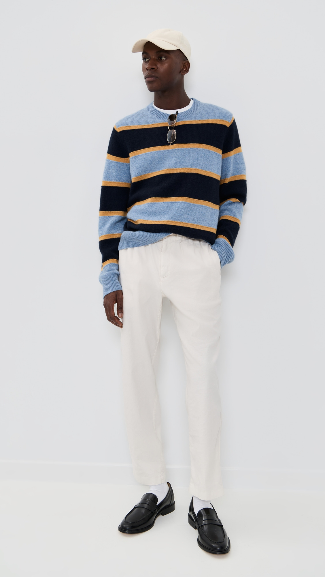 Stripe Crew Sweater - 4