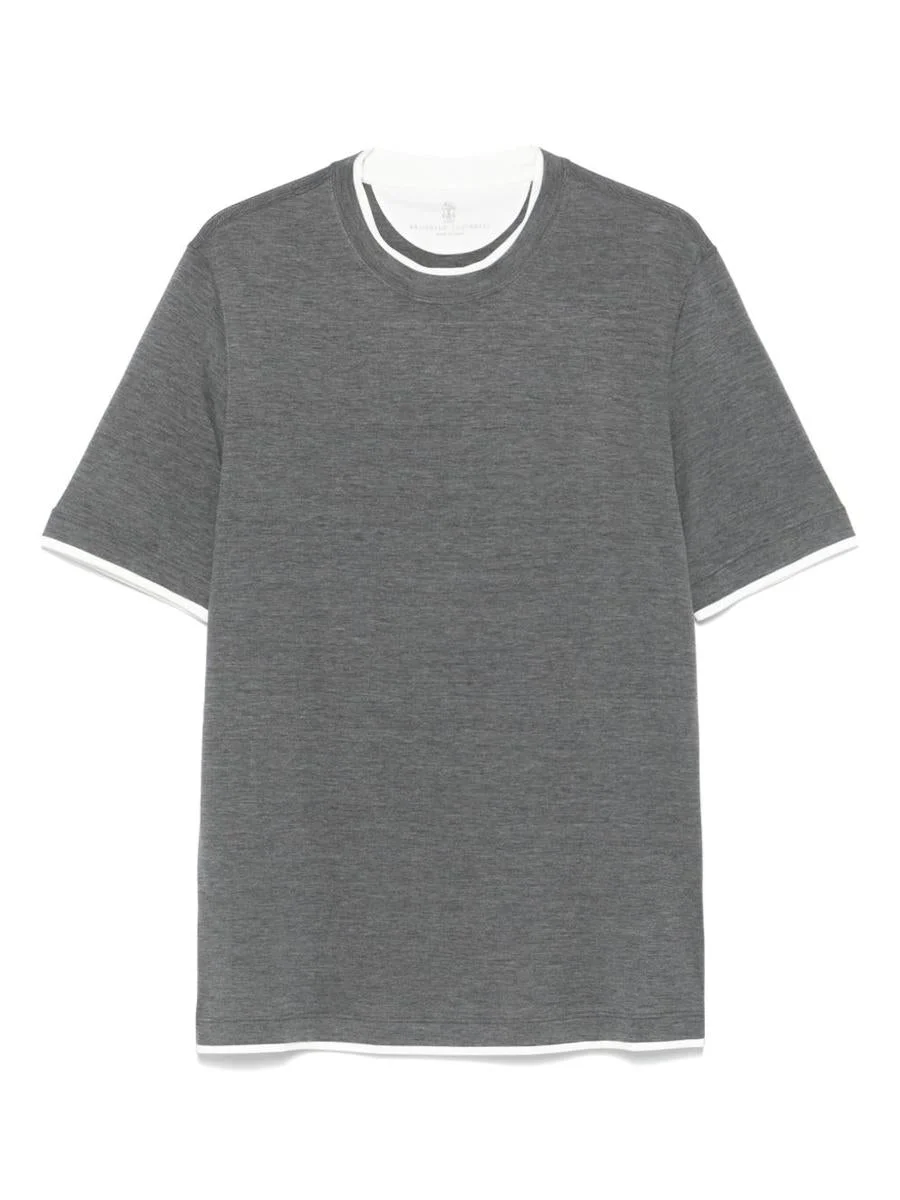 Brunello Cucinelli Silk Blend T-Shirt - 1