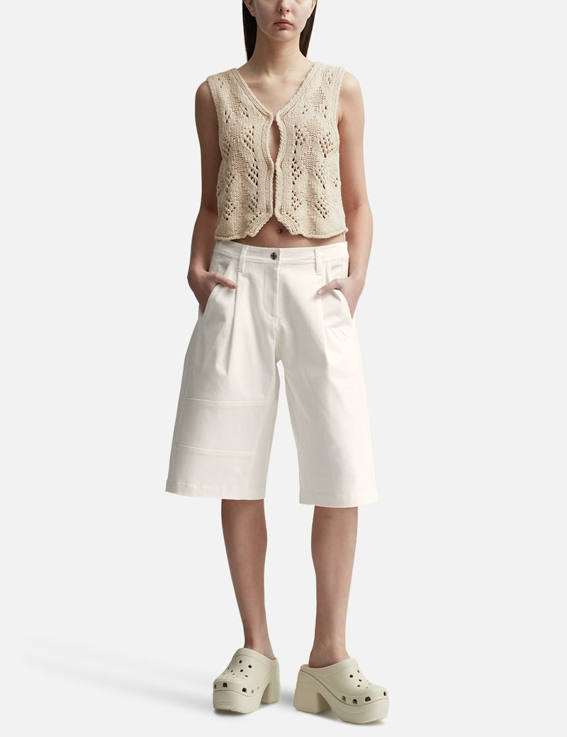 OPEN YY ARGYLE POINTELLE KNIT VEST outlook