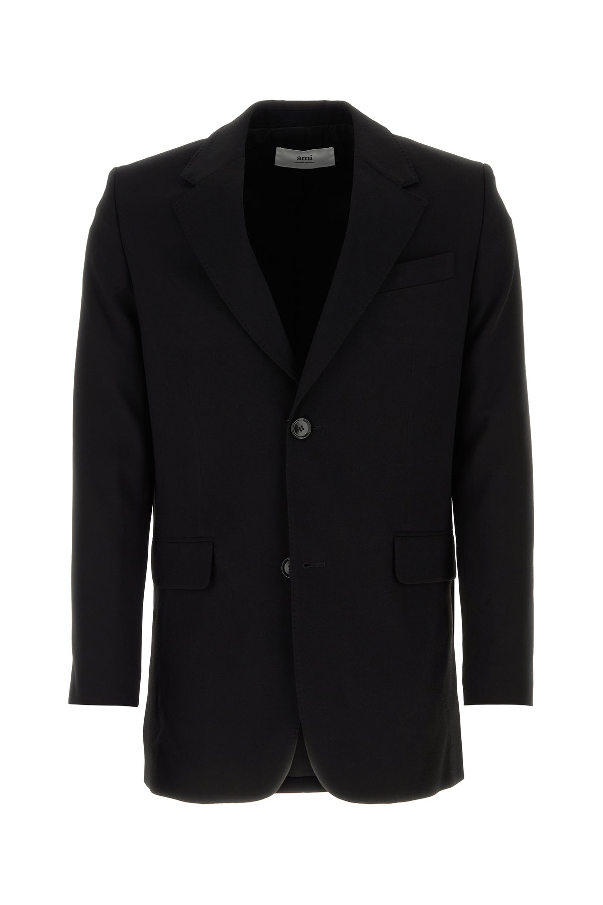 Black wool blazer - 1