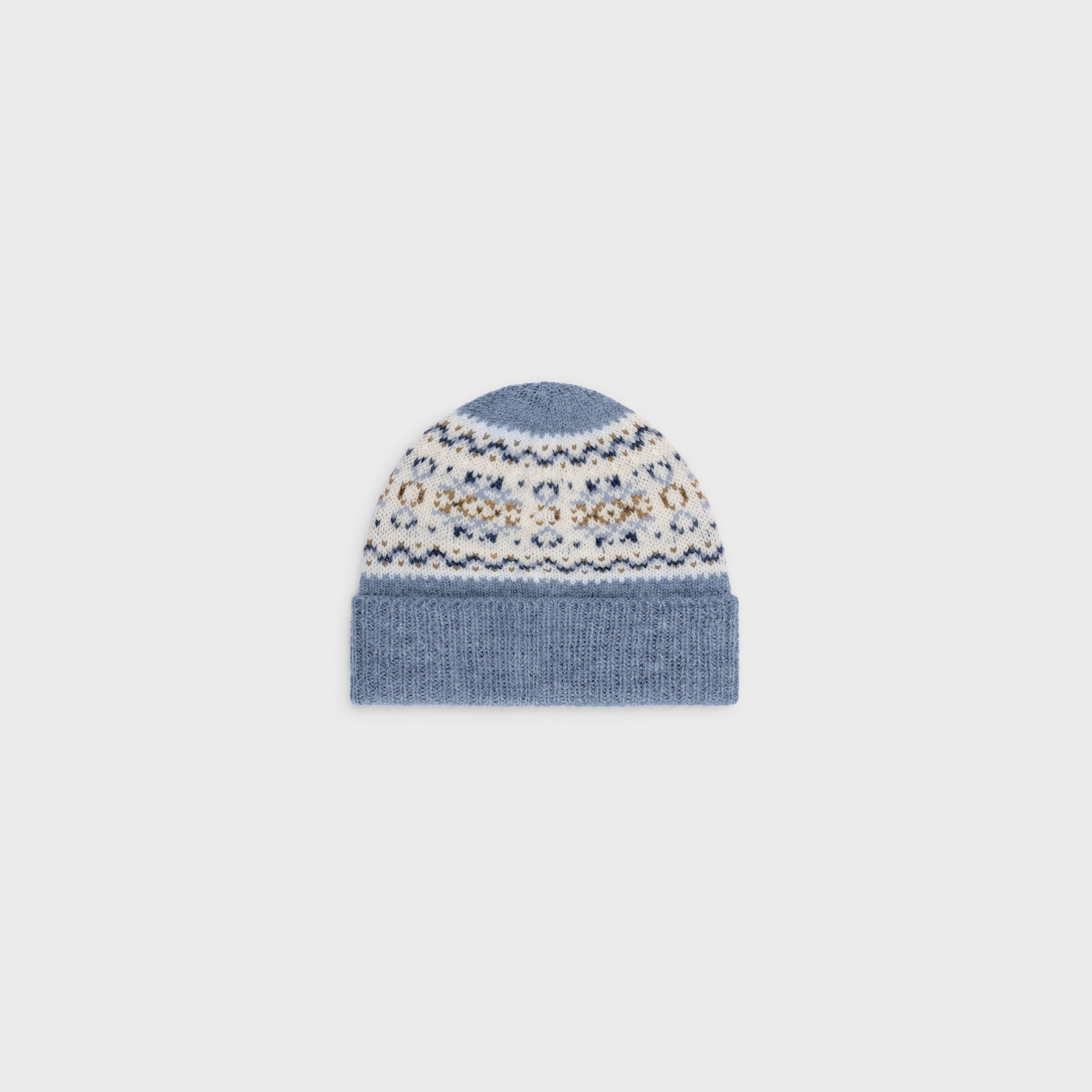 beanie in triomphe fair isle wool - 2