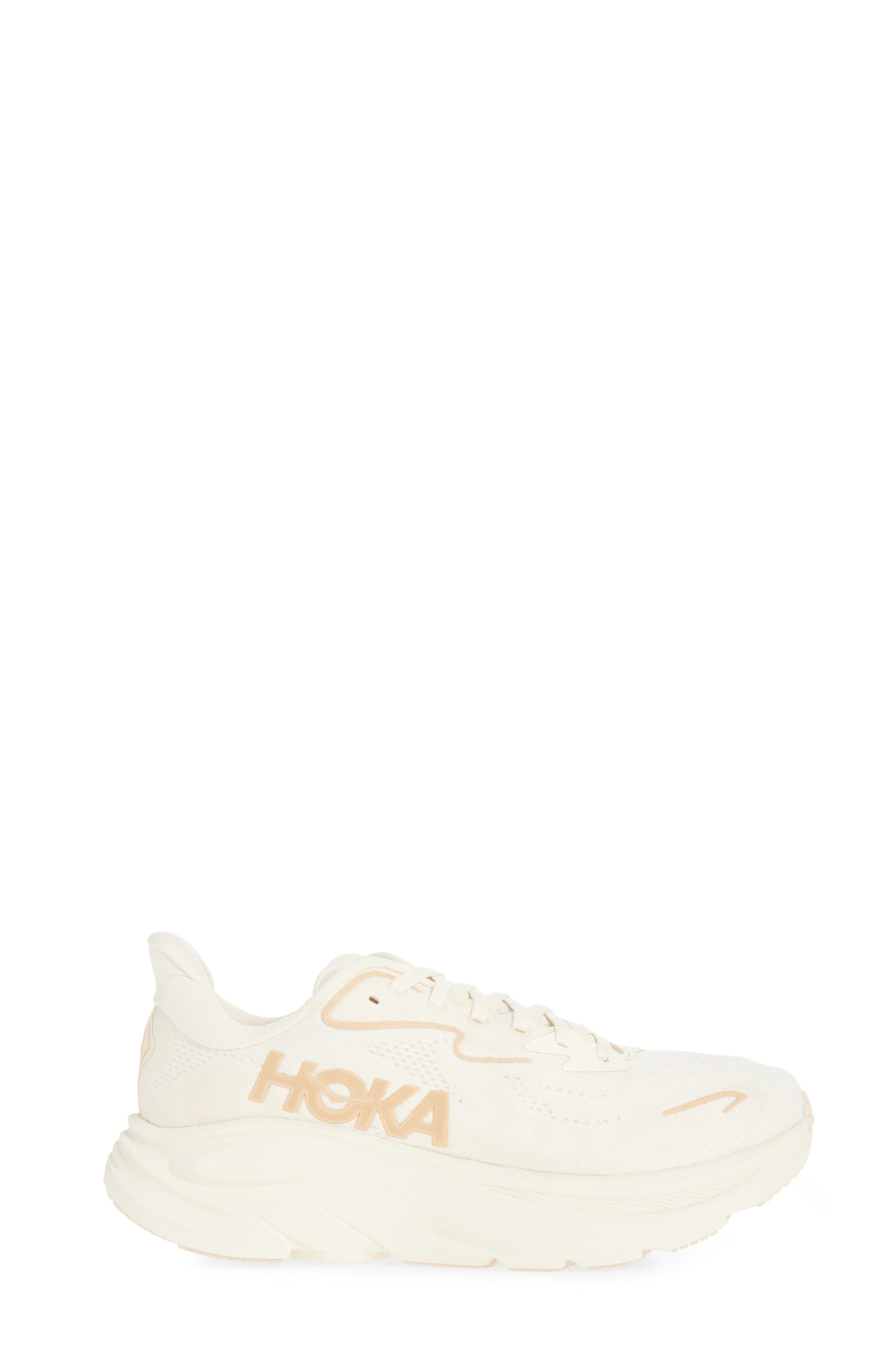 HOKA Clifton 10 Running Shoe in Vanilla /Birch /Birch at Nordstrom - 3