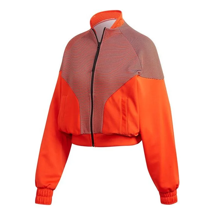 (WMNS) adidas Cover Up Jacket Orange/Yellow/Black GH8222 - 1