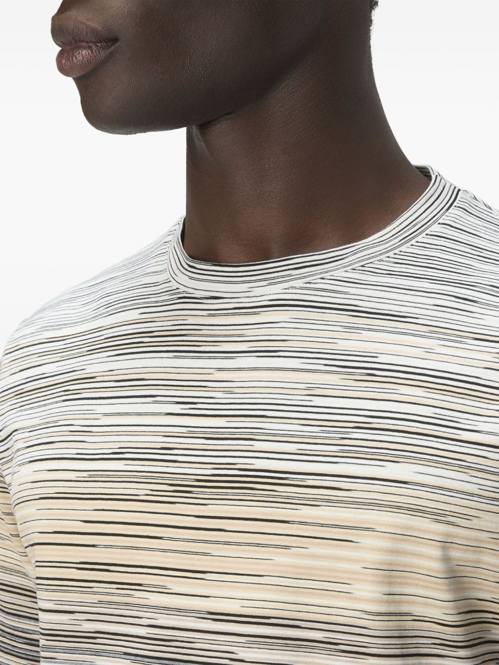 faded-flame pattern T-shirt - 4