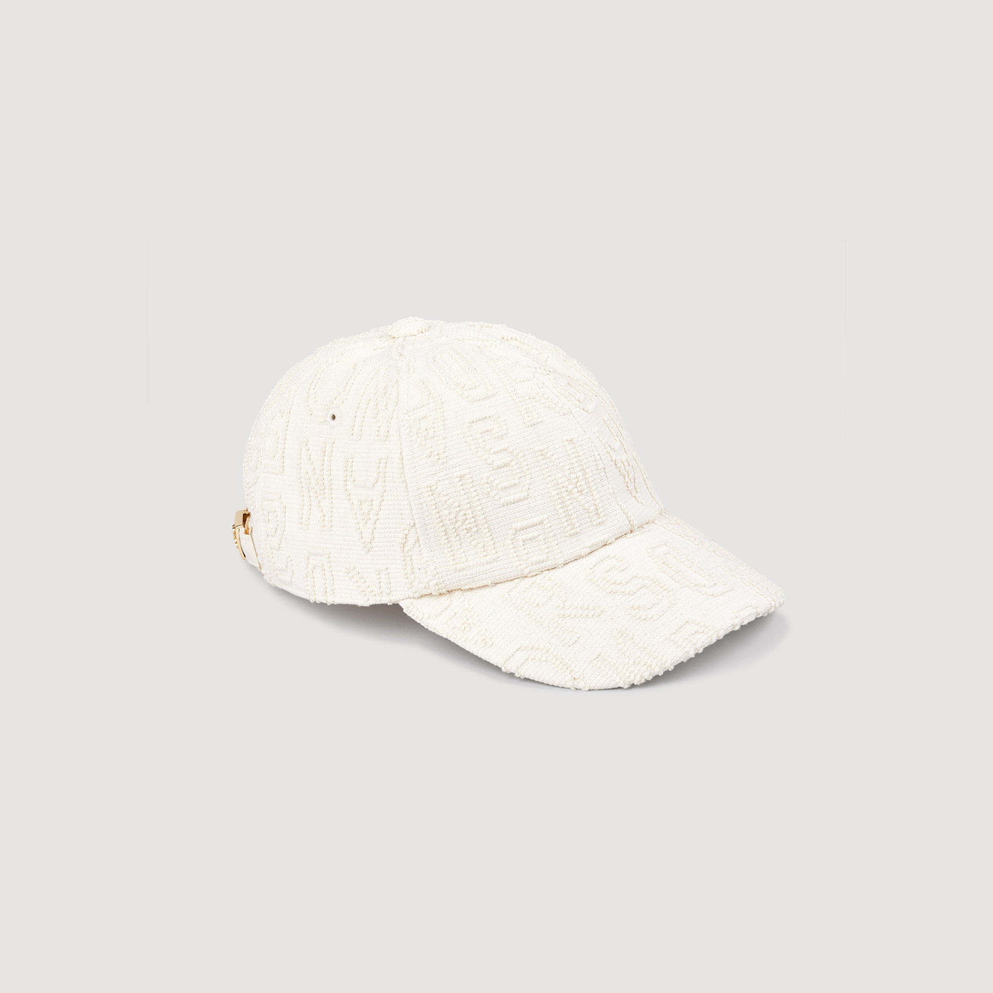Cloth cap with embroidered letters - 3