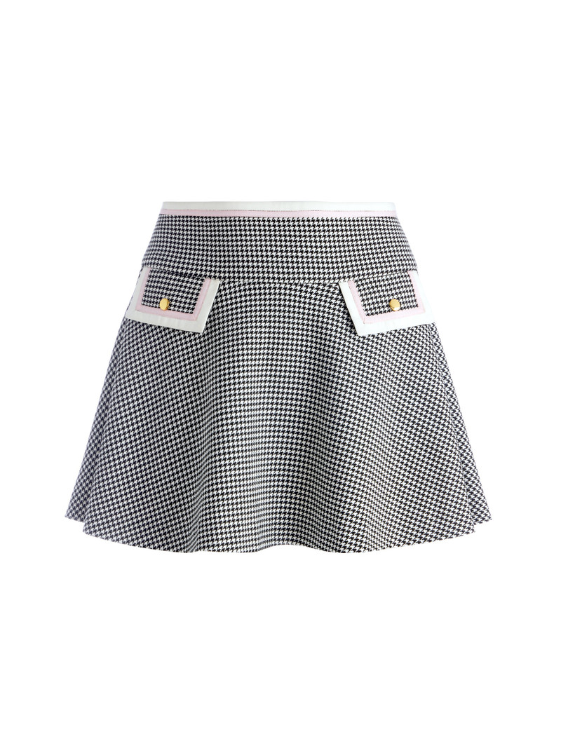 SIM DROP-WAIST FIT FLARE MINI SKIRT - 1