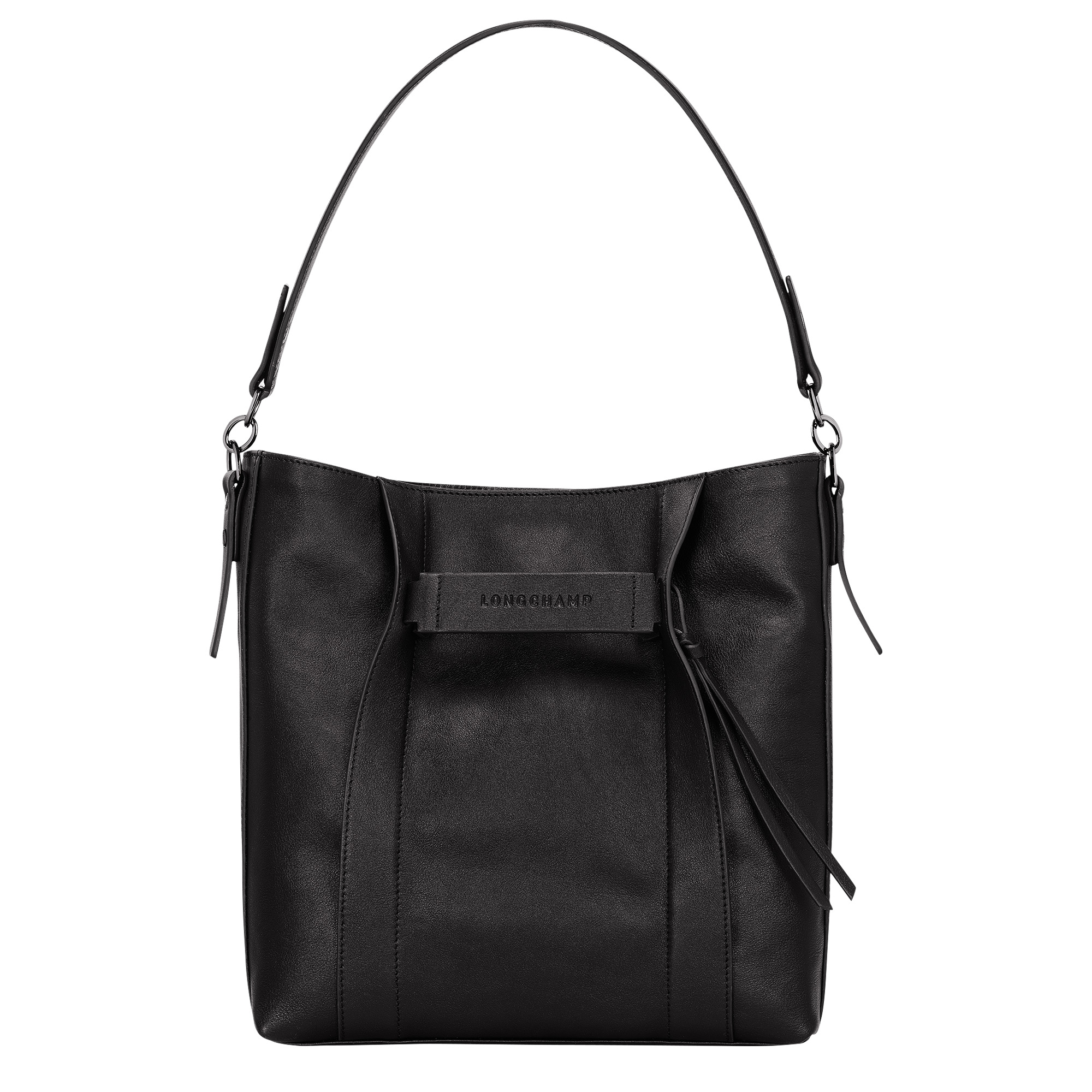 Longchamp 3D M Hobo bag Black - Leather - 1