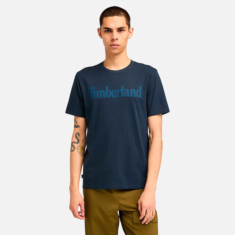 Timberland Men's Northwood US Wordmark Logo Short Sleeve T-Shirt outlook