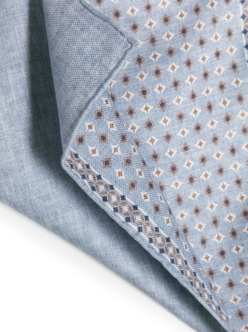 geometric-print silk handkerchief - 3