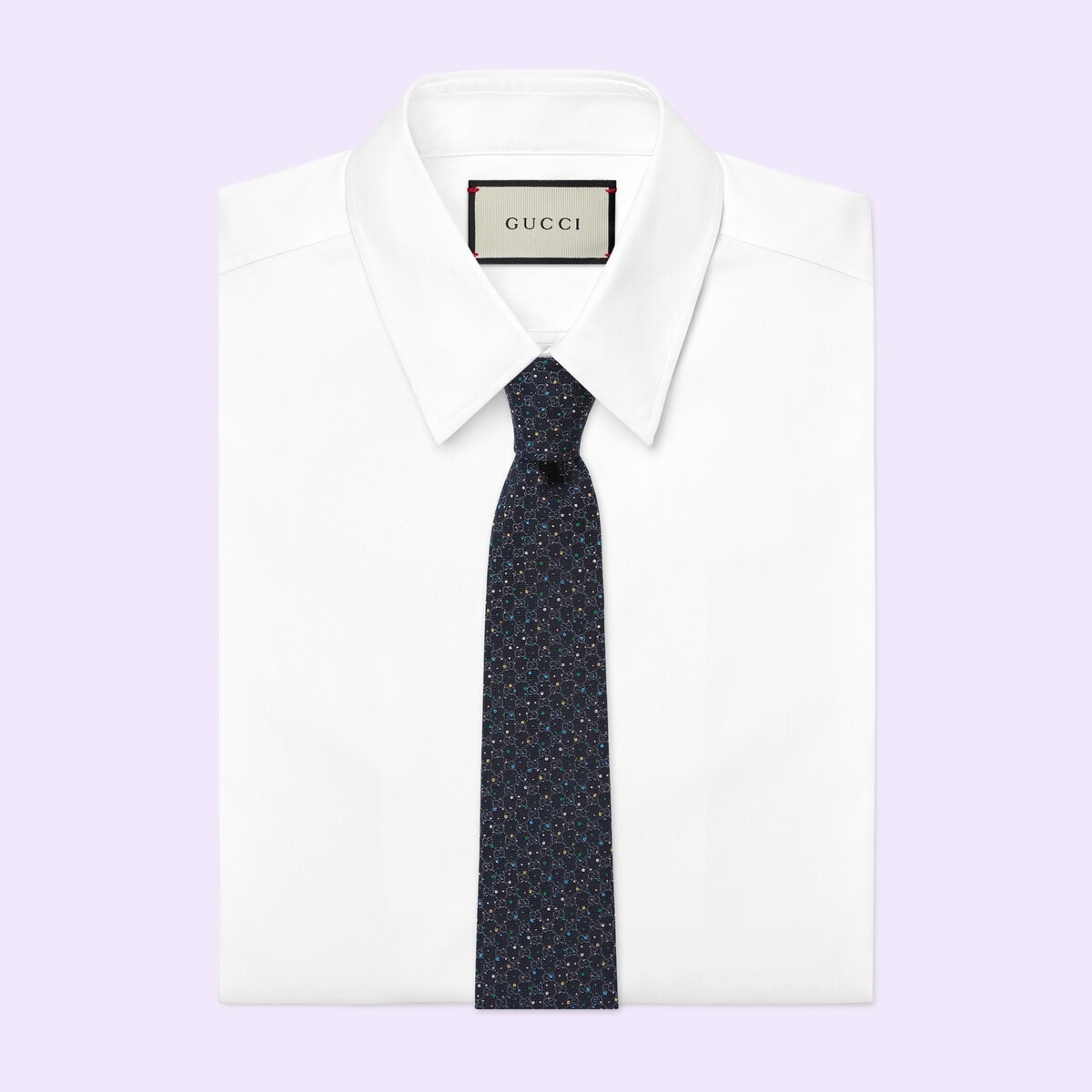 GG dots silk jacquard tie - 2