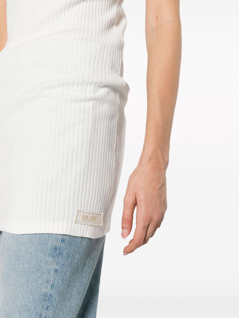 ribbed cotton tank top - 5