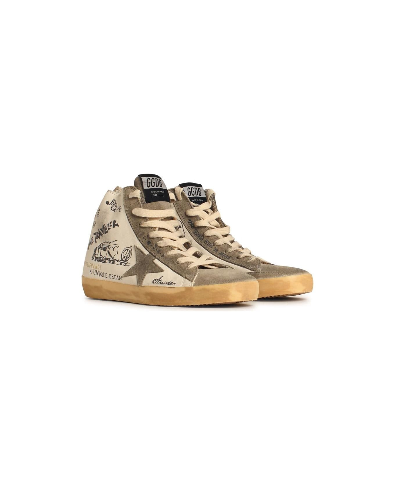 【送料&関税込】Golden  White Leather Francy Sneakers FRANKIE